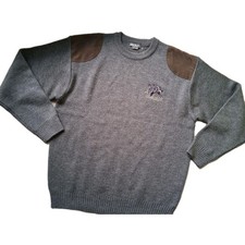 LMA Jagd-Strick-Pullover-Hunting-Sweatshirt XL neuw.grün Acryl-Wolle