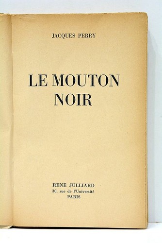 Mouton noir jacques perry - mouton,