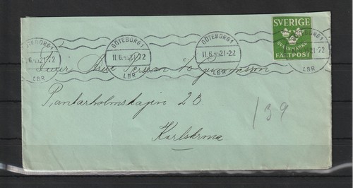 Schweden feldpost brief von - brief,