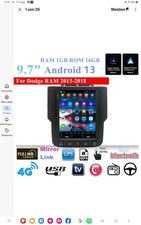 9,7" Vertikales Stereoradio GPS Navi Für Dodge RAM 1500-5500 2013-2018 AUTO AC