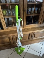 Dampfbesen 1000W Grün Bodenpflege Mikrofasertuch Gebraucht