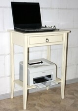 Massivholz Telefontisch creme