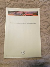 Prospekt Mercedes W 124, Coupes und Cabriolets E220 E320 1993 mit Ausklappposter