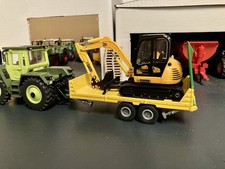 Siku 2876, Tieflader, Zweiachsanhänger, Transportanhäger für Bagger / Radlader