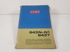 Werkstatthandbuch Katalog Ersatzteile Karosserie Fiat 643 N N1 643 T Lkw 1968