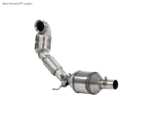 Hjs edelstahl ø76mm frontpipe - edelstahl,