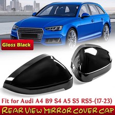 Spiegelkappen Gehäuse Schwarz Für Audi A4 B9 8W S4 2015+ A5 F5 S5 mit SideAssist