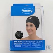 Fashy Damen Exclusive Bathing Cap Badehaube, Schwarz, Einheitsgröße EU 3498