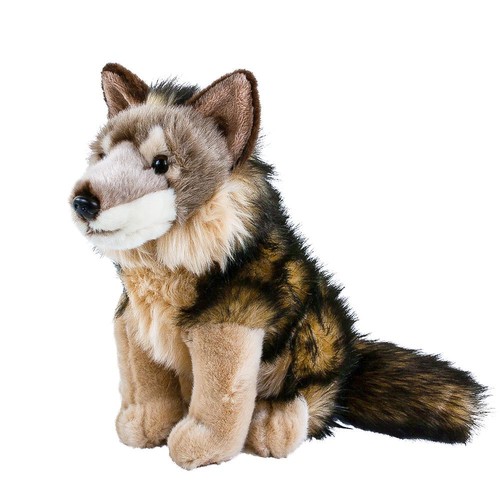 Wolf kuscheltier sitzend - cm,