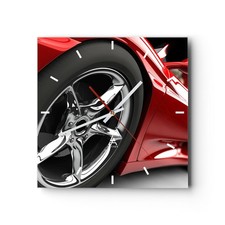 Modern wanduhr 40x40cm quadrat - modern,