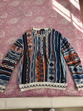 Carlo Colucci Herren Strick Pullover Blau Mehrfarbig Gr. XXL Neu ungewaschen