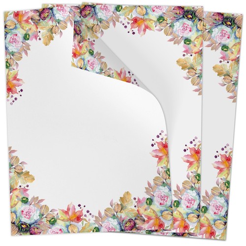 Blatt briefpapier mit - 50,
