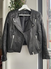 New Icons Echtes Leder Bikers Jacke Gr. S Echt Leder