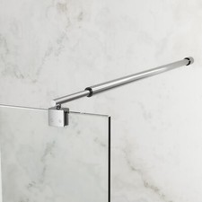 Glashalter Dusche Faltwand Querstange Edelstahl Haltestange Stabilisator