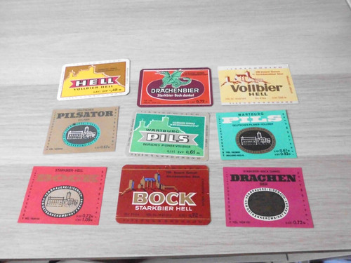 Bieretiketten ddr aus - -,