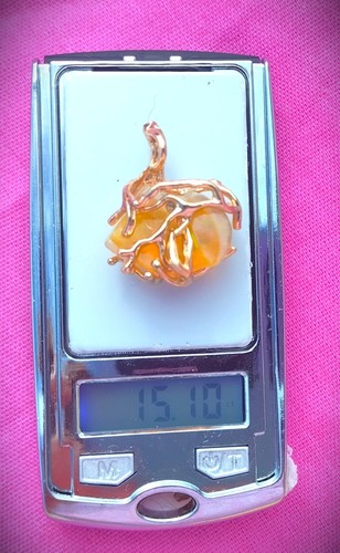 Opal fire pendant - opal, fire-opal