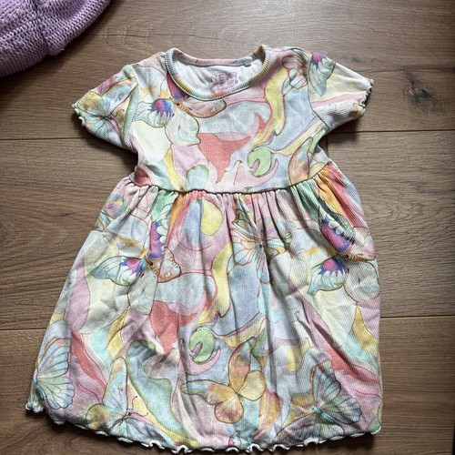 Kleid bunt schmetterlinge - kleid, 74