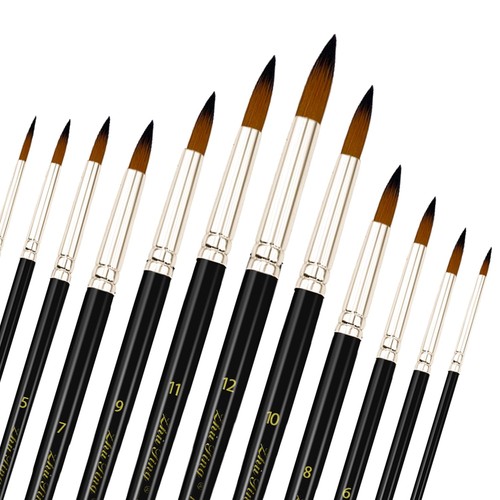 Paint brushes set - brushes, pcs