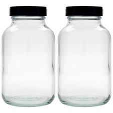 2x 1.000ml Weithalsglas