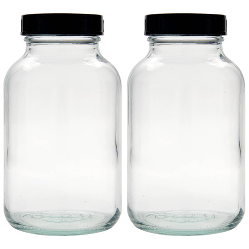 000ml weithalsglas - 2x,