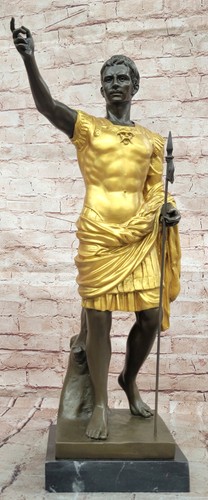 Roman warrior bronze - roman, büste