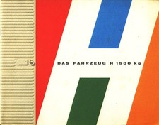 Citroen H 1500 (Wellblech) Prospekt 24 Seiten! Sehr informativ und viele Fotos