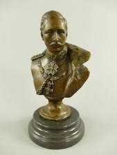 Bronzefigur Kaiser Friedrich Wilhelm II König Preußen Büste Antik Stil Statue