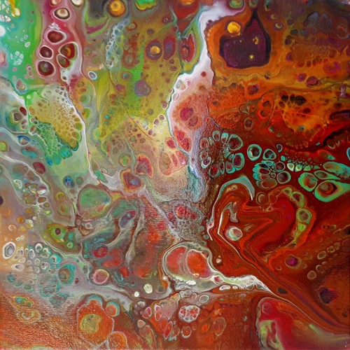 Original acrylbild fluid - original,