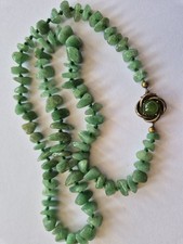 Vintage Halskette Jade, 52 Cm