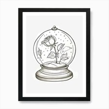 Englische rose globus - englische,
