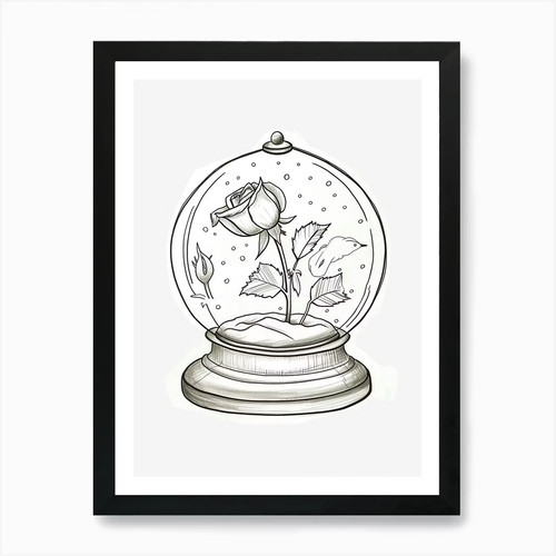 Englische rose globus - rose, im