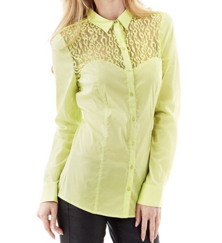 Guess bluse m gelb - guess, m,