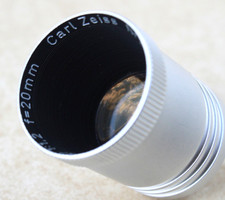 Zeiss P-Sonnar 1:1,2/20 mm Projektions-Objektiv für 8 mm Schmalfilm, neuwertig