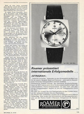Roamer Stingray 1967 - Vintage Werbung Ad Anzeige Reklame yellowed_vintageads