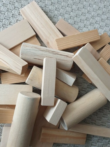 Große bauklötze aus - aus, holz