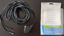PC Audio Video Kabel, Scart auf Klinkenstecker und S-Video, 5m Länge, neuwertig!