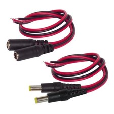 2 Stück DC Hohlstecker oder Buchse 5,5 x 2,1 mit Anschlußkabel Steckverbinder