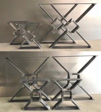 Bankkufen Tischbeine Stahl Design Tischkufen Quadrat Spitze Tischgestell Quer