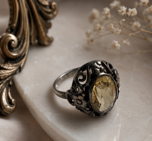 Art deco ring mit - art,