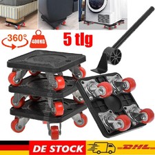 5tlg Transportroller Set 400 kg Möbelheber Umzughelfer Möbelrollen Möbelrücker