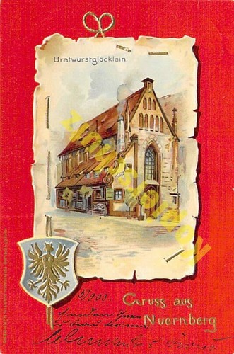 Nürnberg litho wappen - nürnberg, ak