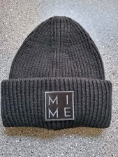 Mütze Strickmütze Damenmütze Schwarz Merinowolle Cashmere Seide One Size Damen