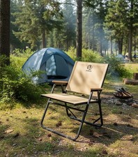 Sanjo Kermit Campingstuhl gelb | Klappstuhl bis 100kg | Leichter Outdoorstuhl