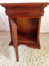 Nachtschrank Nachttisch Konsole Holz Nussbaumton Klassischer-Stil linksgehängt