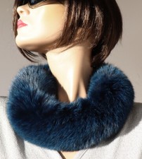 Pelz Schal Blaufuchs Boa Loop