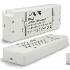 ISOLED 112020 LED Trafo 12V/DC, 0-50W, ultraflach, SELV