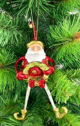 Baumschmuck weihnachtsmann mit - baumschmuck,