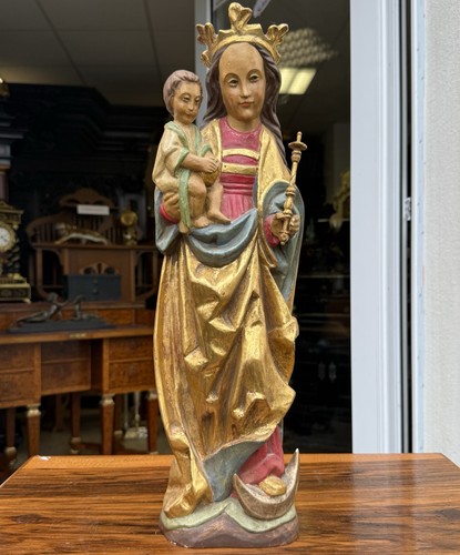 Holzfigur madonna maria - holzfigur,