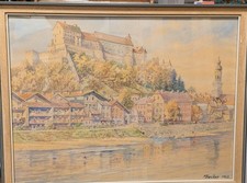 tolles Aquarell M. Becker 1963