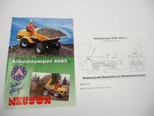 Prospekt Neuson 4002H Allrad Dumper mit Maßzeichnung 1995